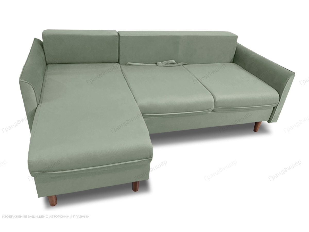 Угловой диван Порту-4 Zara Olivo 30 Вид по диагонали