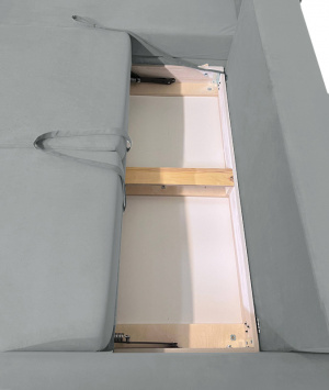 Угловой диван Порту-4 Zara Steel 52 Ящик для белья