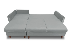 Угловой диван Порту-4 Zara Steel 52 Спальное место