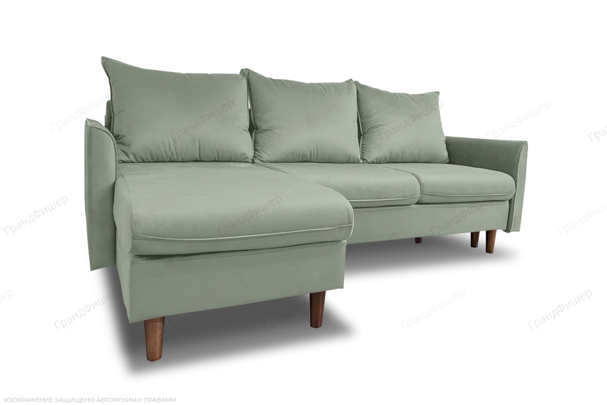 Угловой диван Порту-4 Zara Olivo 30 Вид по диагонали