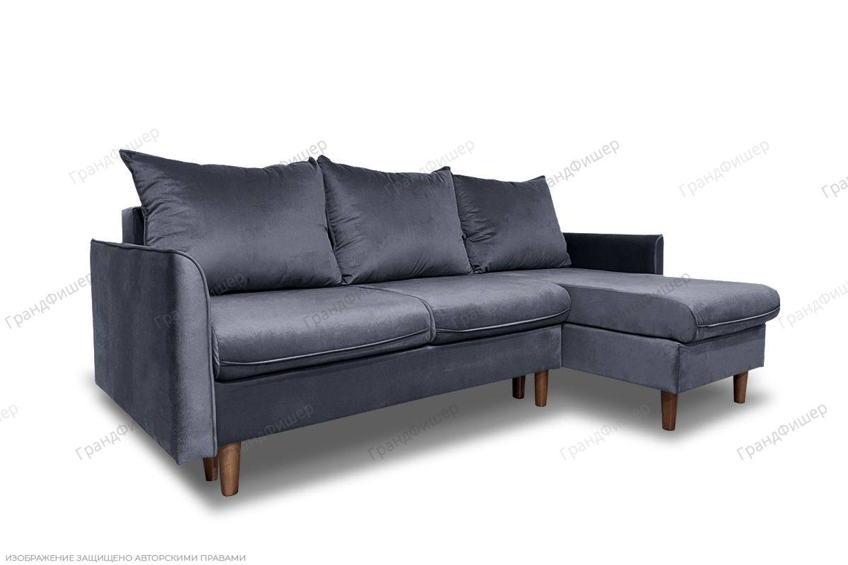 Угловой диван Порту-4 Amigo Navy Вид по диагонали