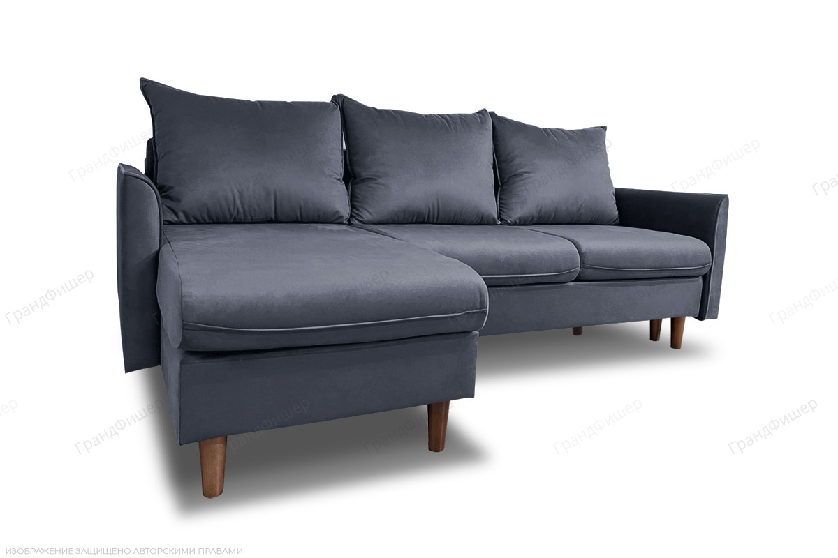 Угловой диван Порту-4 Amigo Navy Вид по диагонали