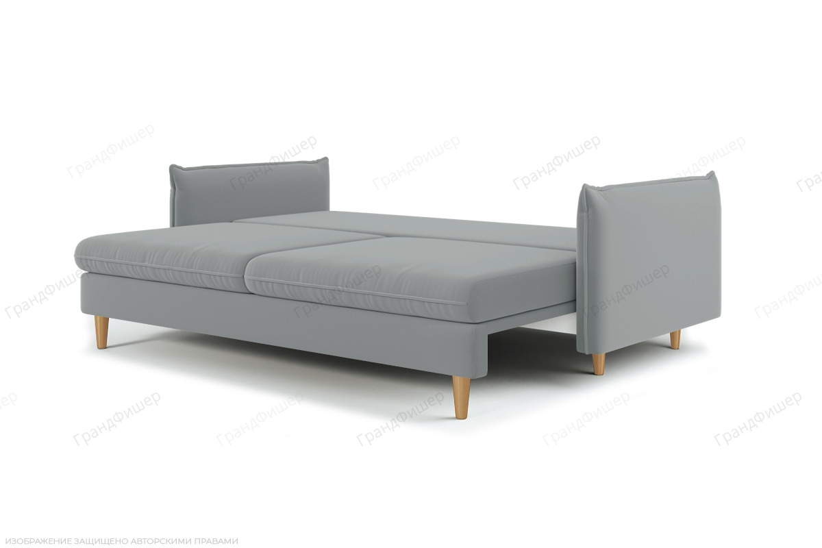 Прямой диван Порту-5 Zara Steel 52 Спальное место