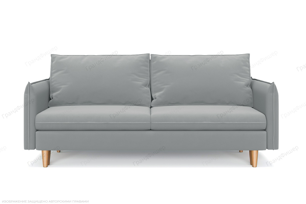 Прямой диван Порту-5 Zara Steel 52 Вид спереди