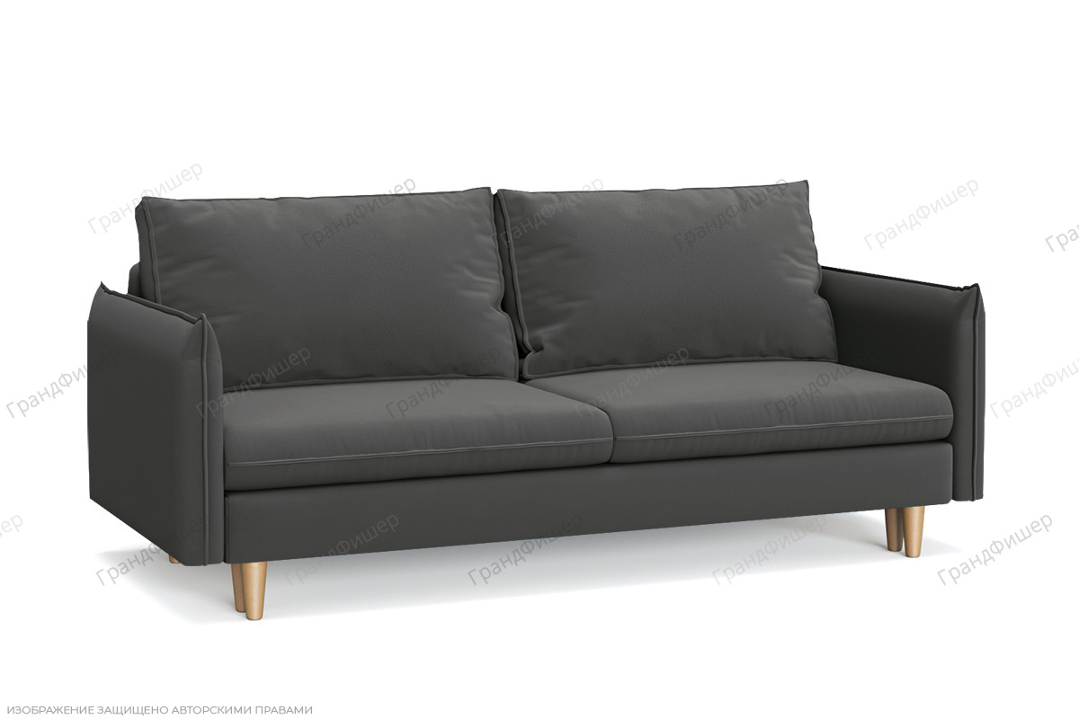 Прямой диван Порту-5 Zara Gray 18 Вид по диагонали
