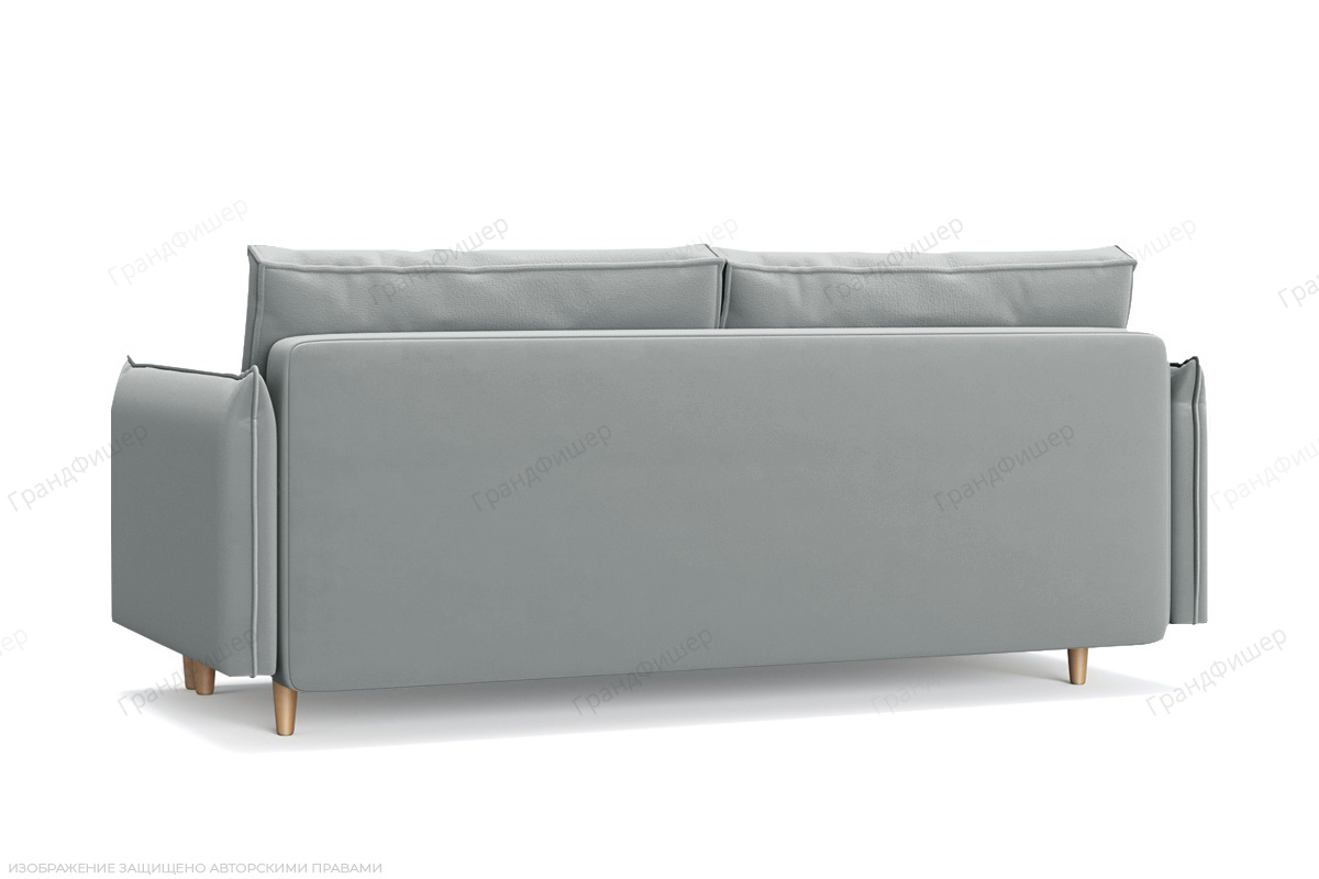 Прямой диван Порту-5 Zara Steel 52 Вид сзади