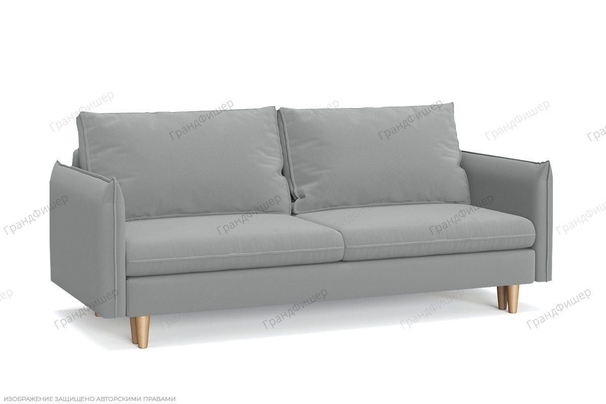 Прямой диван Порту-5 Zara Steel 52 Вид по диагонали