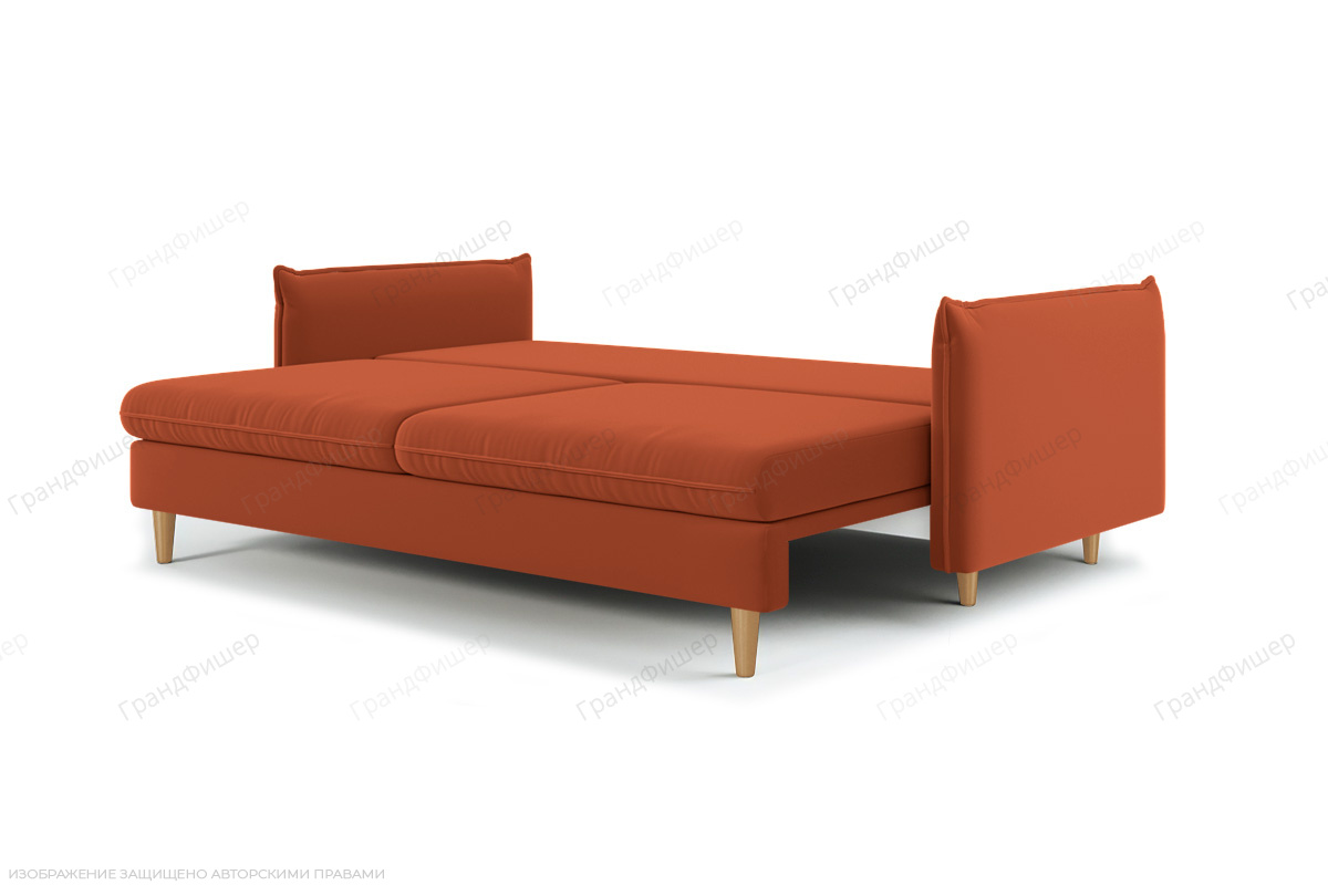 Оранжевый диван Порту-5 Zara Mandarine 39 Спальное место