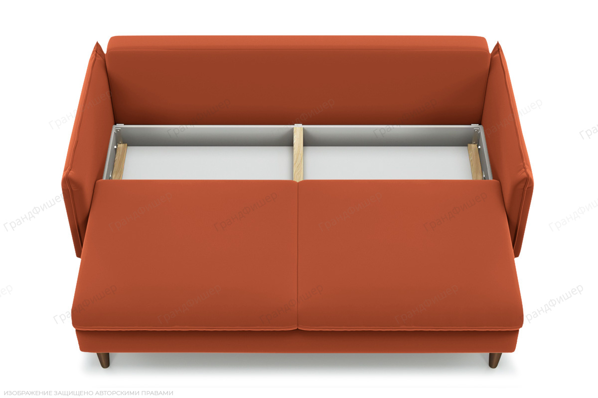 Оранжевый диван Порту-5 Zara Mandarine 39 Ящик для белья