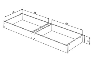 Прямой диван Мира Vivaldi 4 Ящик для белья