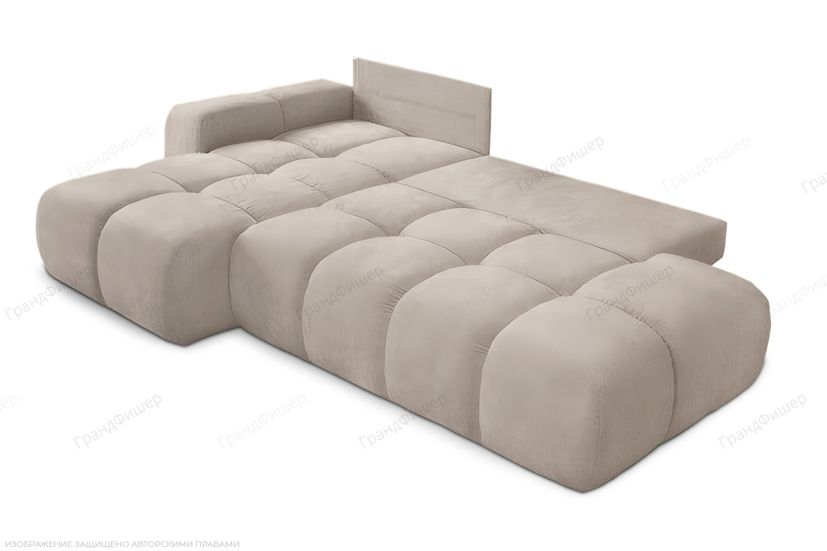Бежевый угловой диван Милан Vivaldi 4 Спальное место
