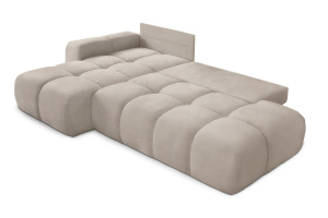 Бежевый угловой диван Милан Vivaldi 4 Спальное место