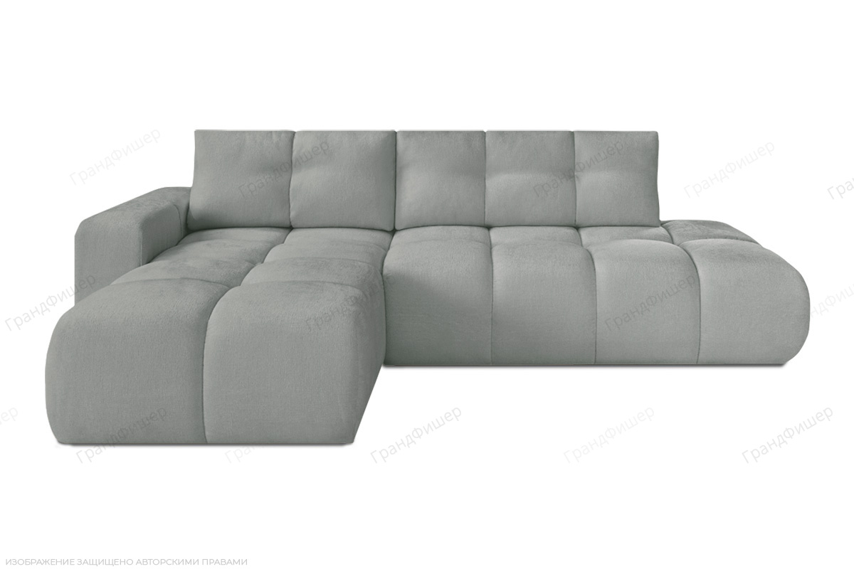 Серый угловой диван Милан Vivaldi 7 Вид спереди