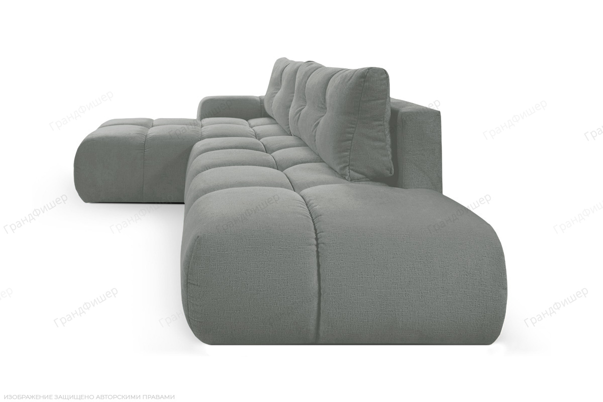 Серый угловой диван Милан Vivaldi 7 Вид сбоку