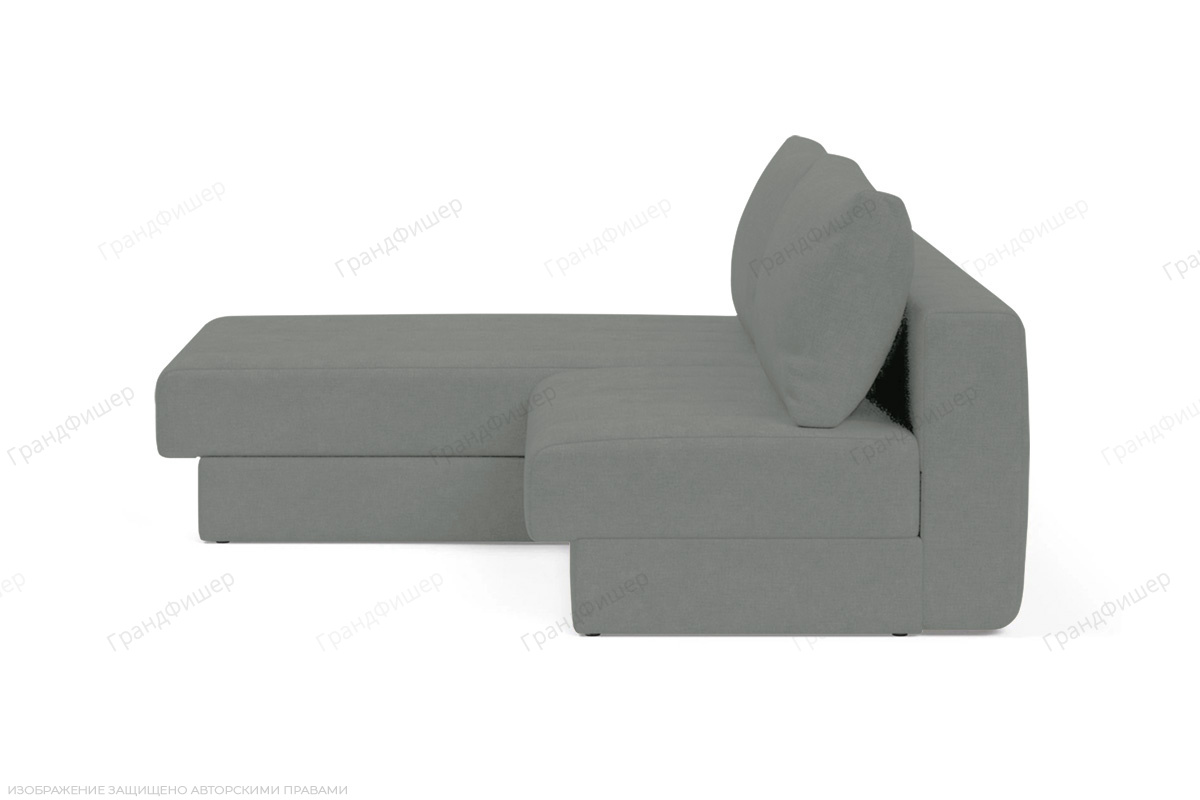 Серый угловой диван Некст Vivaldi 7 Вид сбоку