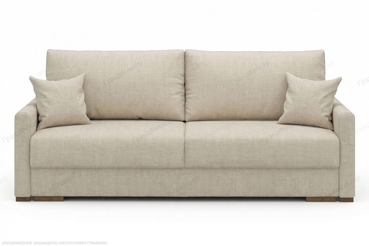 Прямой диван Анита 2 Marseille linen Вид спереди