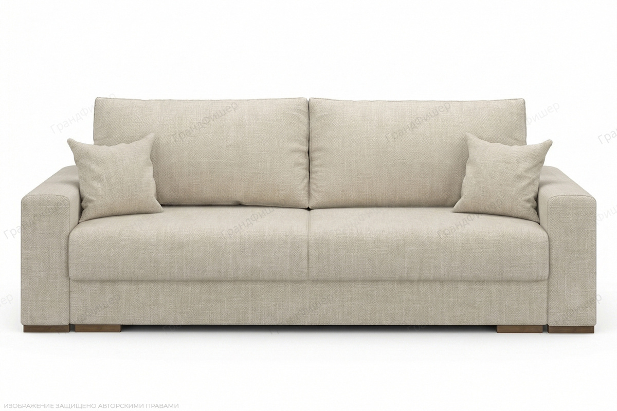 Прямой диван Анита 1 Marseille linen Вид спереди