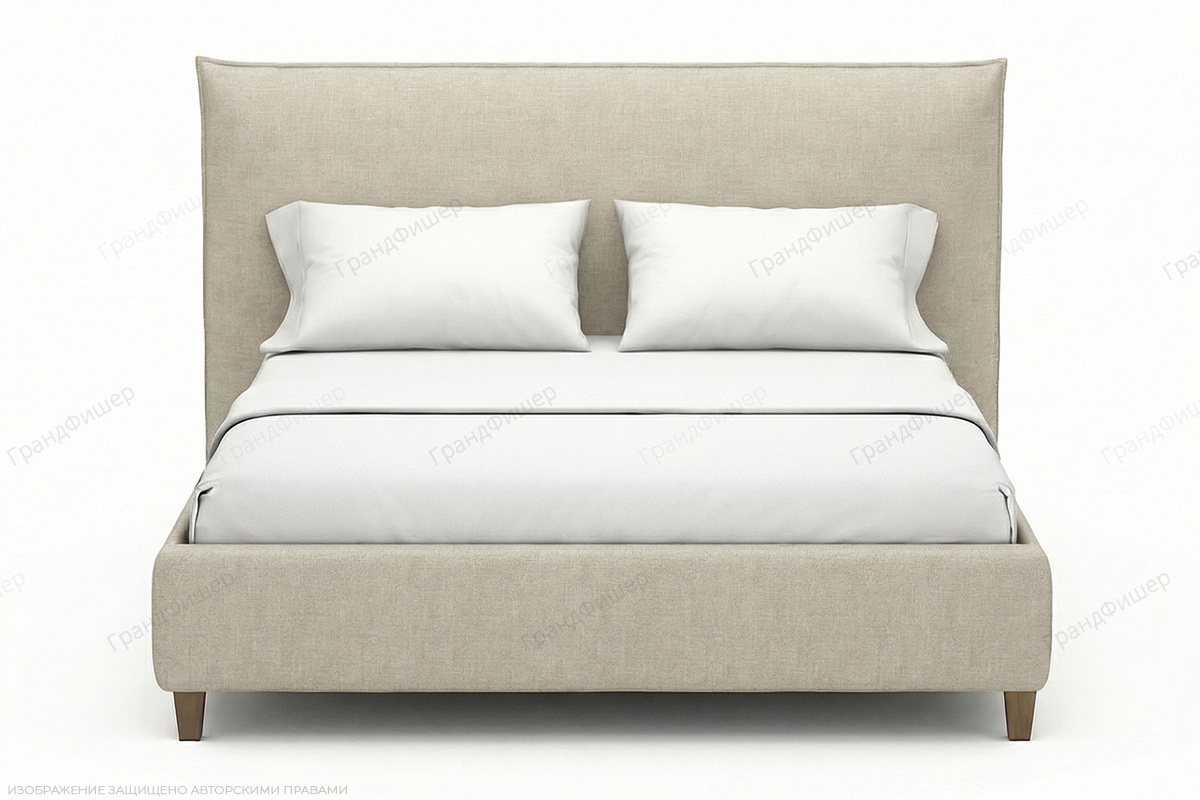 Кровать Энди 1 Marseille linen Вид спереди