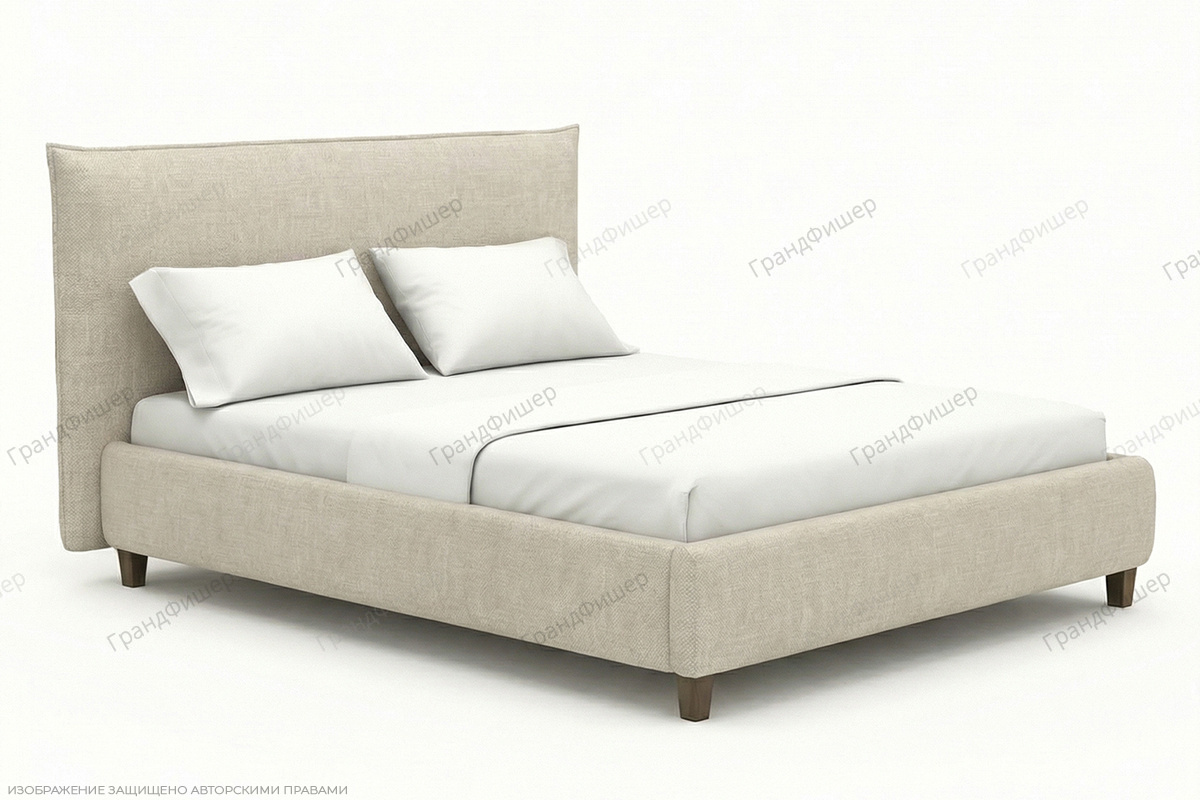 Кровать Энди 1 Marseille linen Вид по диагонали