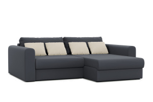 Серый угловой диван Модена 1А Вид по диагонали