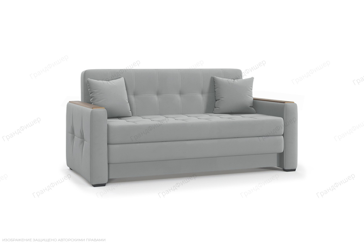 Прямой диван Этро люкс с накладками (спальное 140 см) Вид по диагонали