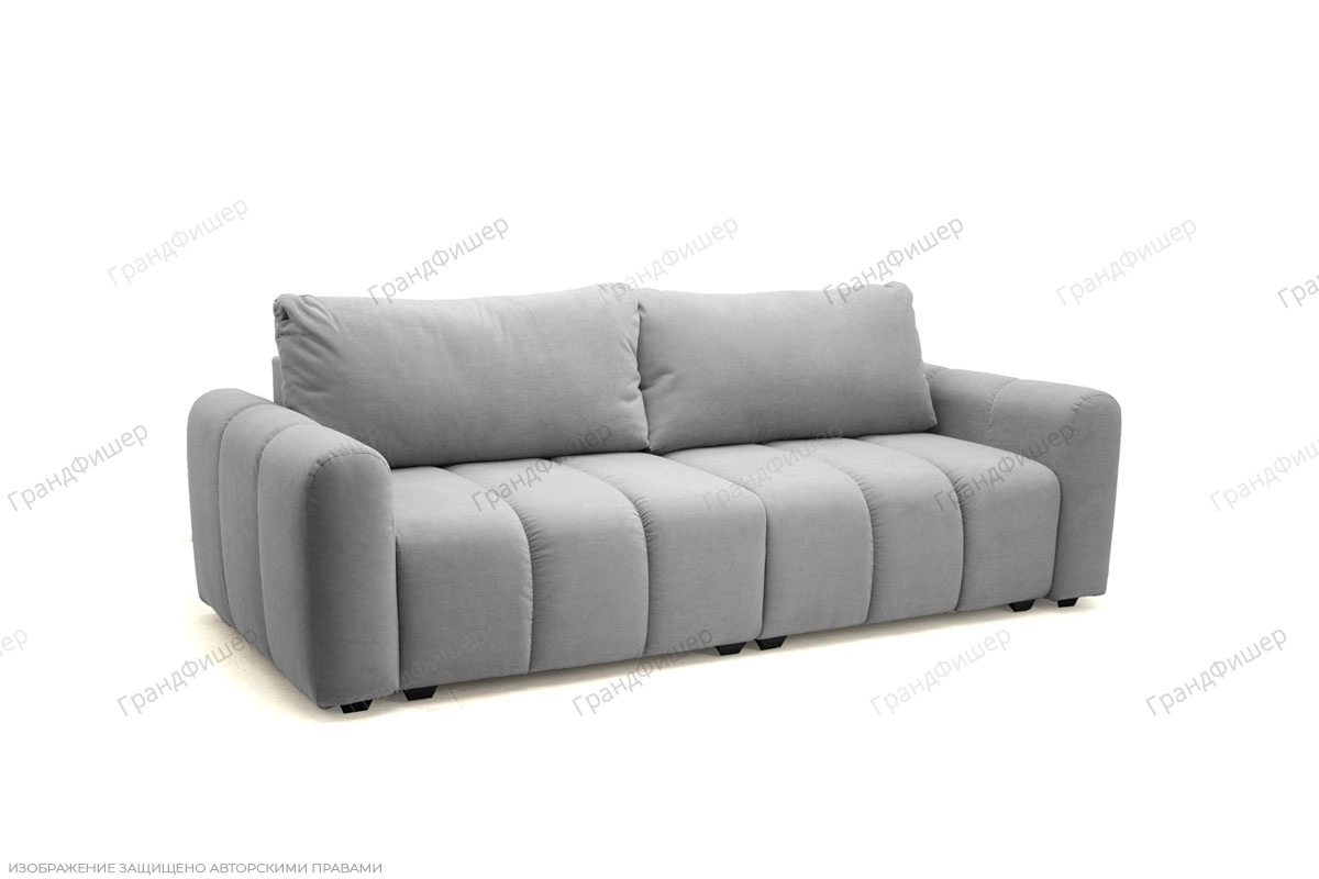 Диван мягкий прямой Гранд-2 MФ (Акула) Вид по диагонали