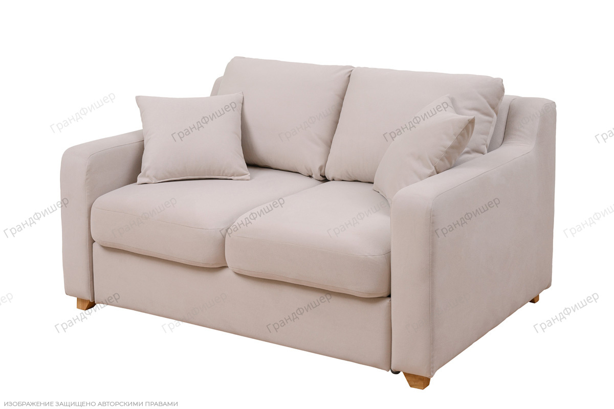 Прямой диван дельфин Грэйс Вид по диагонали