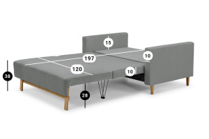 Прямой диван Топ Лайт Спальное место